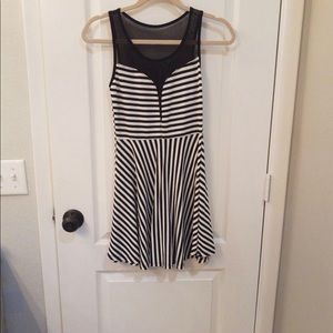 Retro vintage sheer neckline dress size XS